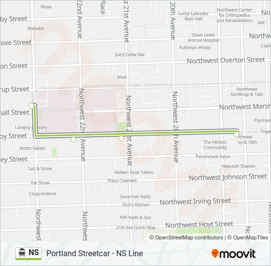 NS Streetcar Line Map