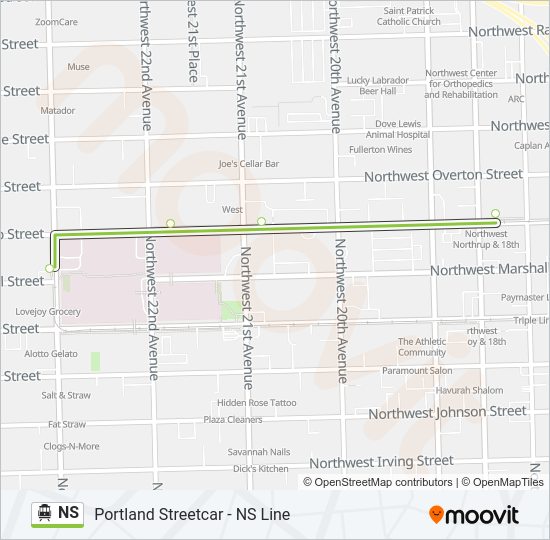 NS Streetcar Line Map