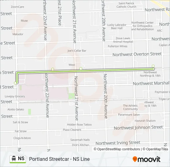 NS Streetcar Line Map