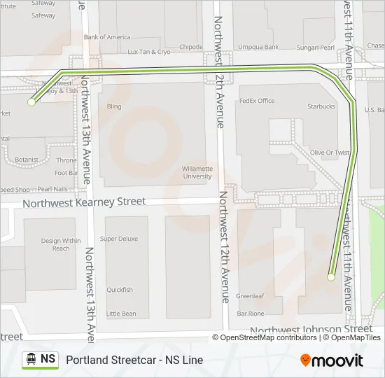 NS Streetcar Line Map