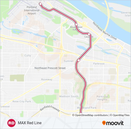 Ruta red: horarios, paradas y mapas - Gateway North Max Station (South ...