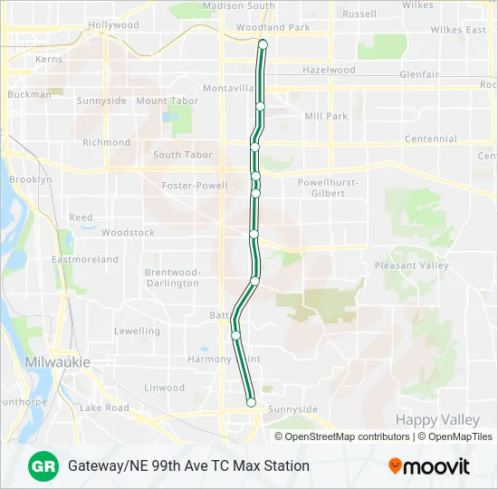 GREEN Light Rail Line Map