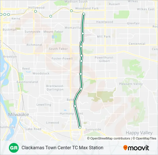 GREEN Light Rail Line Map