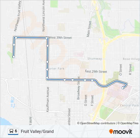 6 Bus Line Map