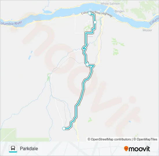 UPPER VALLEY Bus Line Map