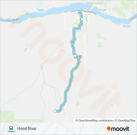 UPPER VALLEY Bus Line Map
