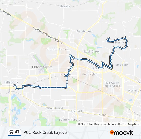 47 Bus Line Map