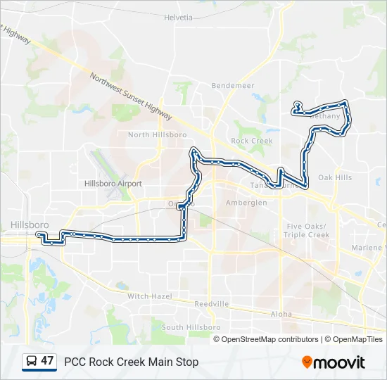 47 Bus Line Map