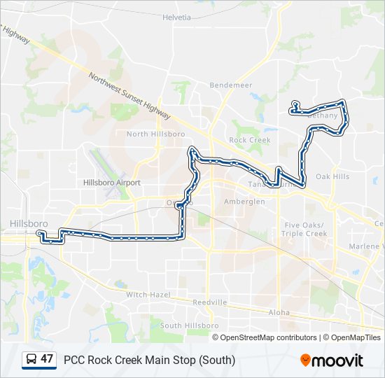 Mapa de 47 de autobús