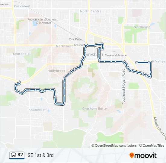 82 Bus Line Map