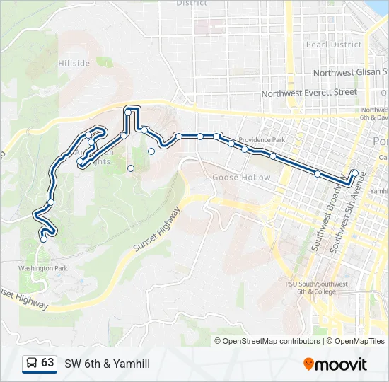 63 Bus Line Map