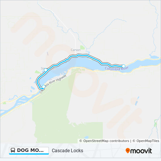 DOG MOUNTAIN Bus Line Map