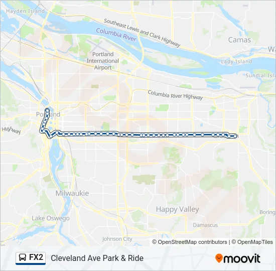 FX2 Bus Line Map