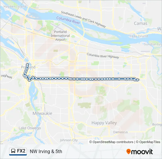 FX2 Bus Line Map