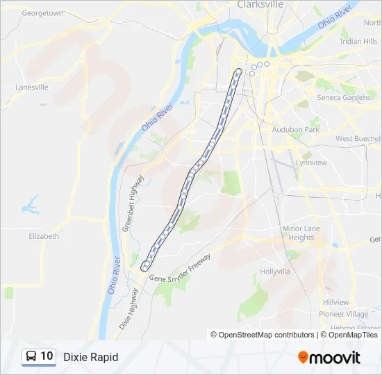 10 Bus Line Map
