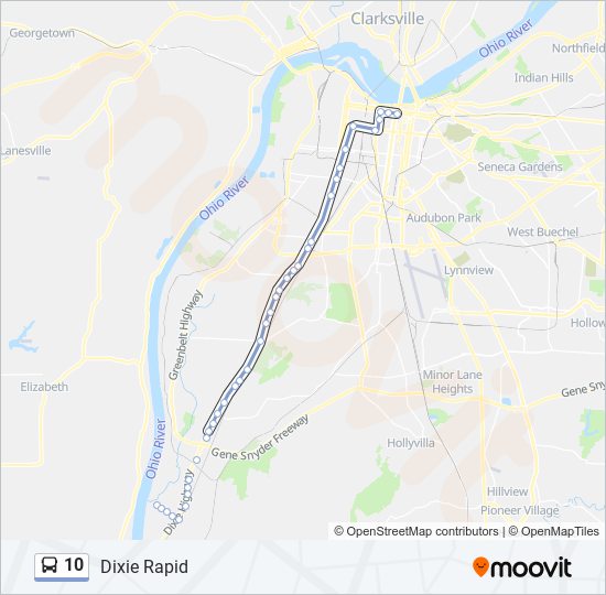 10 bus Line Map