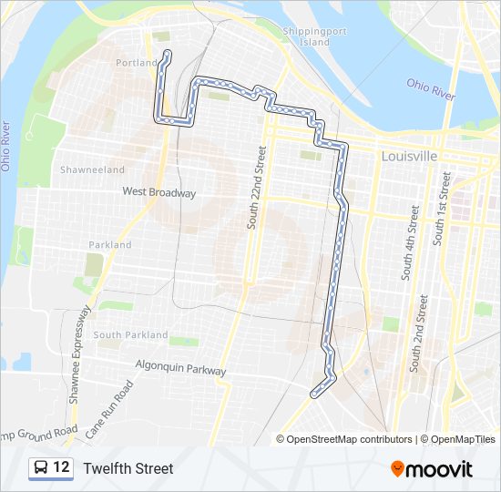 12 Bus Line Map