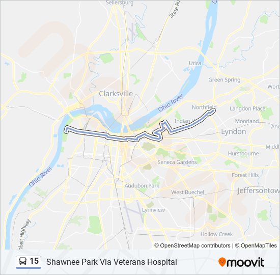 Mapa de 15 de autobús