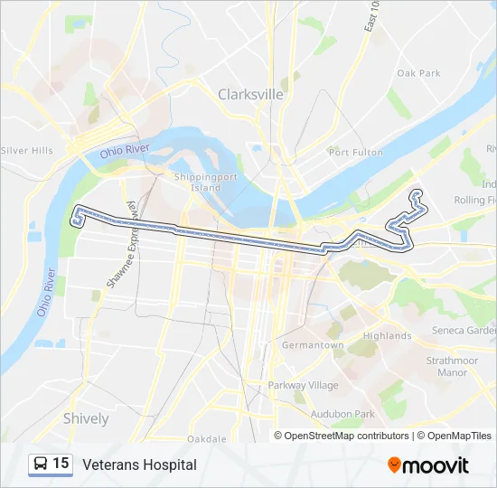 15 Bus Line Map
