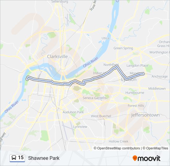 15 Bus Line Map