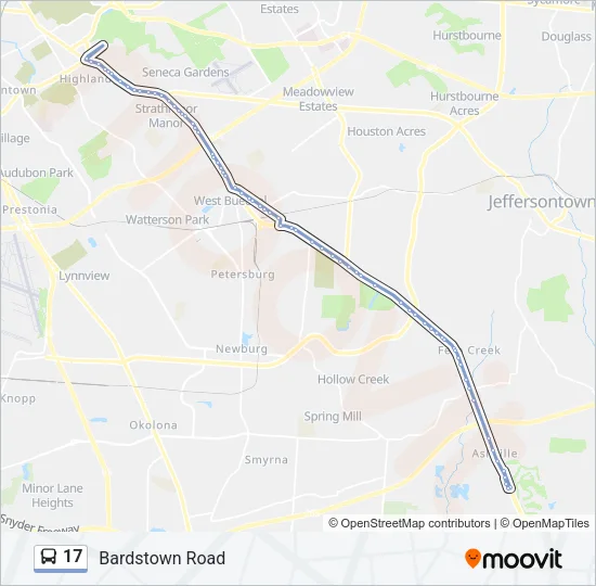 17 Bus Line Map