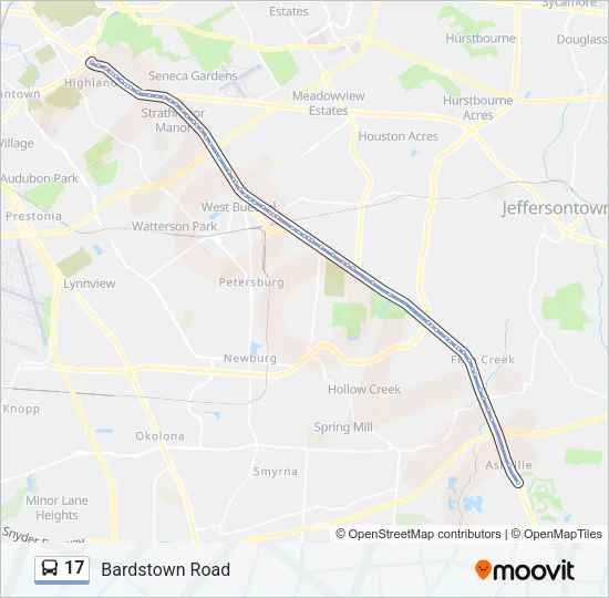 17 Bus Line Map
