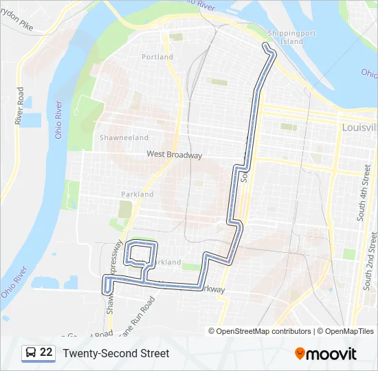 22 Bus Line Map