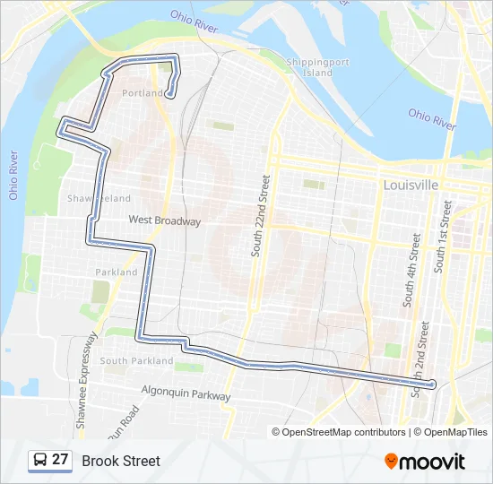 27 Bus Line Map
