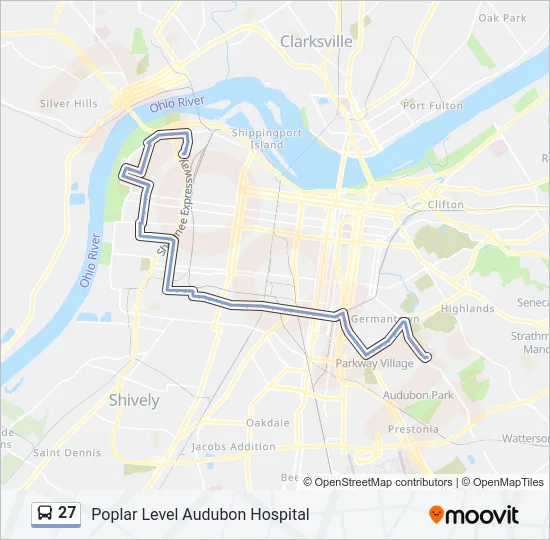 27 Bus Line Map