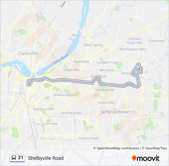 31 Bus Line Map