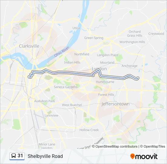 31 Bus Line Map