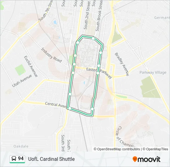 94 Bus Line Map