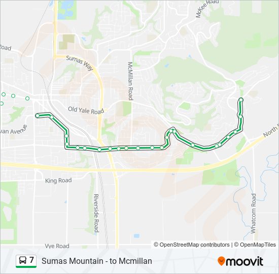 7 Bus Line Map
