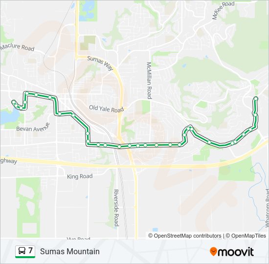 7 bus Line Map