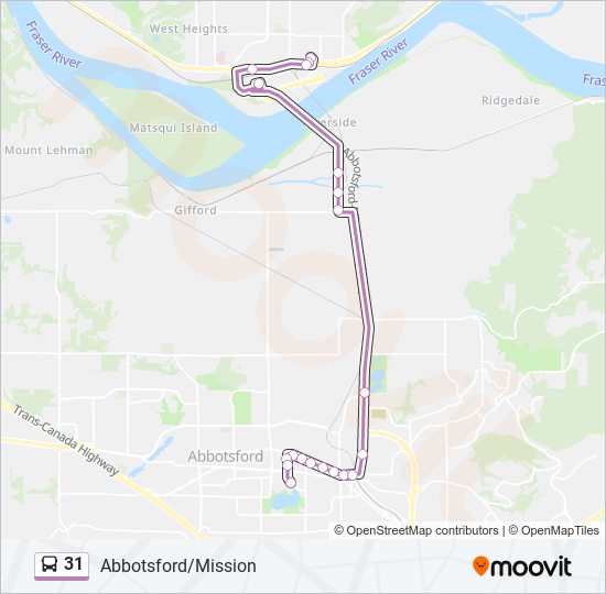 31 Bus Line Map