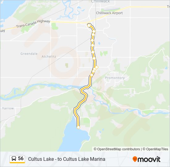 56 Bus Line Map