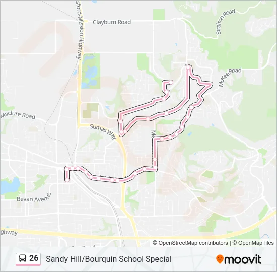 26 Bus Line Map