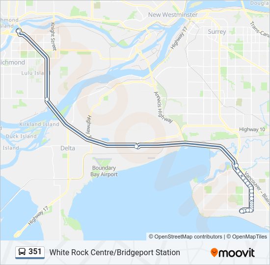 351 Route: Schedules, Stops & Maps - White Rock Centre (Updated)