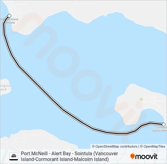 Malcolm Island Bc Map Port Mcneill Alert Bay Sointula Vancouver Islandcormorant Islandmalcolm  Island Route: Schedules, Stops & Maps - Alert Bay (Updated)