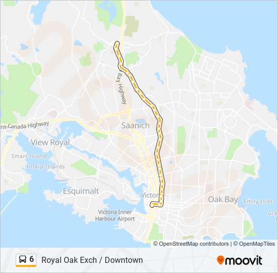 6 bus Line Map