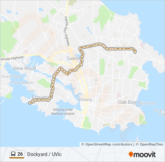 26 Route Schedules Stops Maps Dockyard Via Tillicum Updated