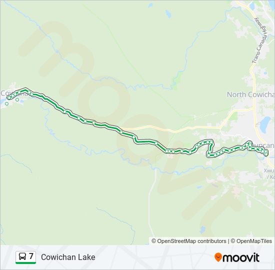 number 7 bus schedule lake cowichan