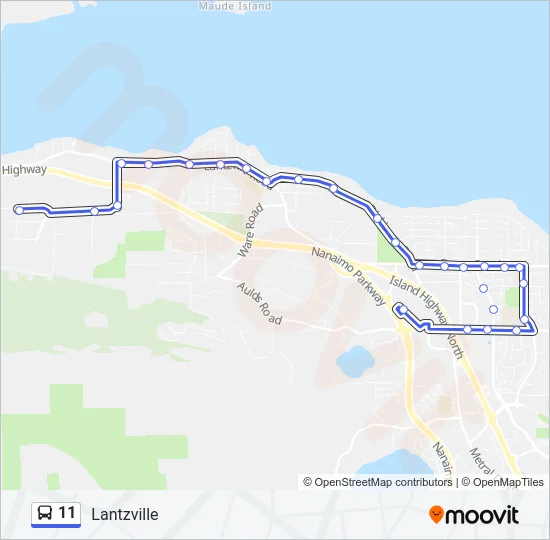 11 Bus Line Map