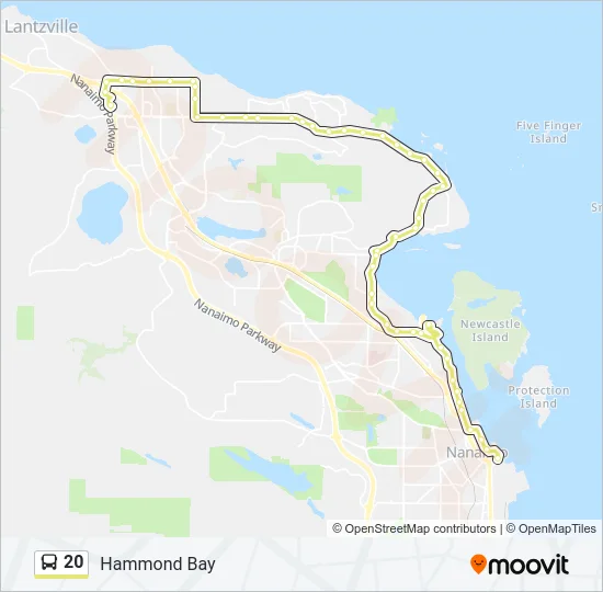 20 Bus Line Map