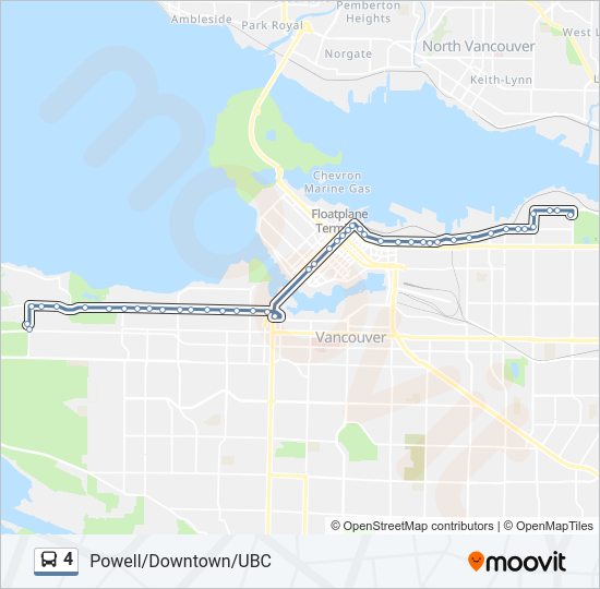 4 bus Line Map