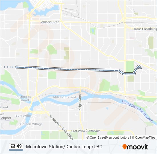 49 bus Line Map