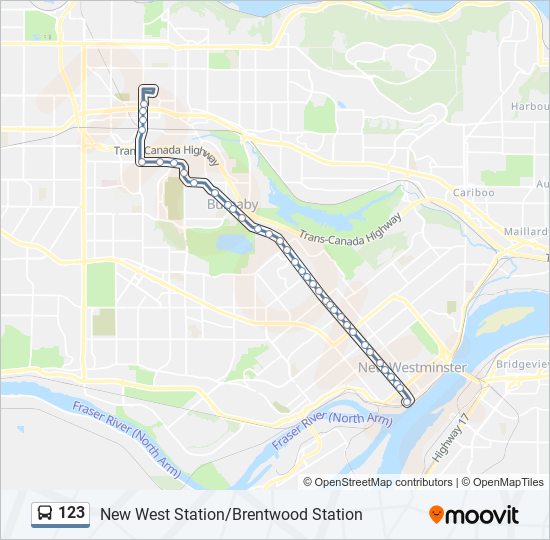 123 Route Schedules, Stops & Maps New West Station (Updated)