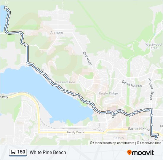 150 bus Line Map