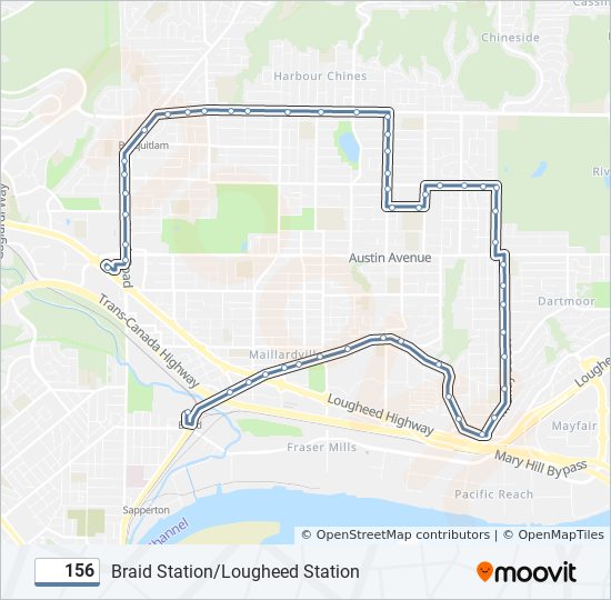 156 Route: Schedules, Stops & Maps - Braid Station (Updated)