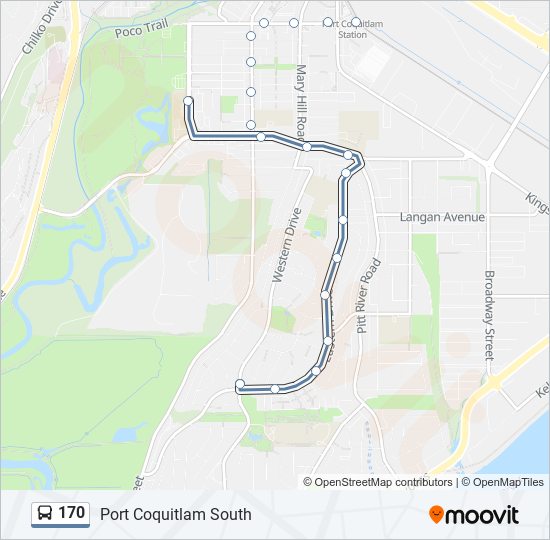 Bus 170 Route Map 170 Route: Schedules, Stops & Maps - Port Coquitlam South (Updated)